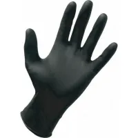 Details Black Nitrile Gloves Μαύρα Γάντια Νιτριλίου