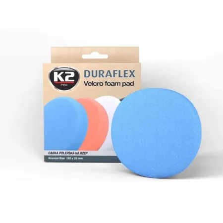 K2 Duraflex Velcro Foam Pad Σφουγγάρι Γυαλίσματος Μπλέ Σκληρό
