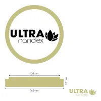 Nanolex Beige Polishing Pad Σκληρό Σφουγγάρι Γυαλίσματος 145x25x125